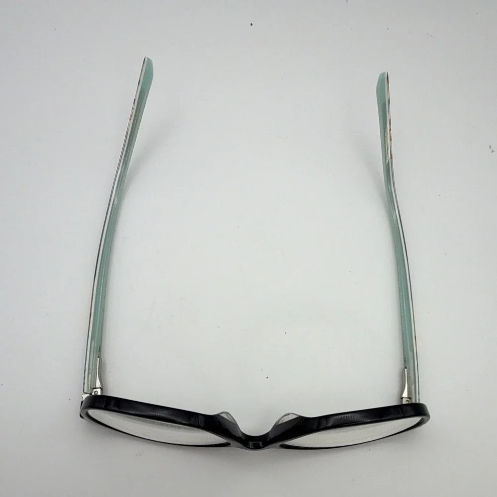 Vera Bradley Desert Patchwork DSP Eyeglass Frames 46-15-125 Black Aqua w/ Case